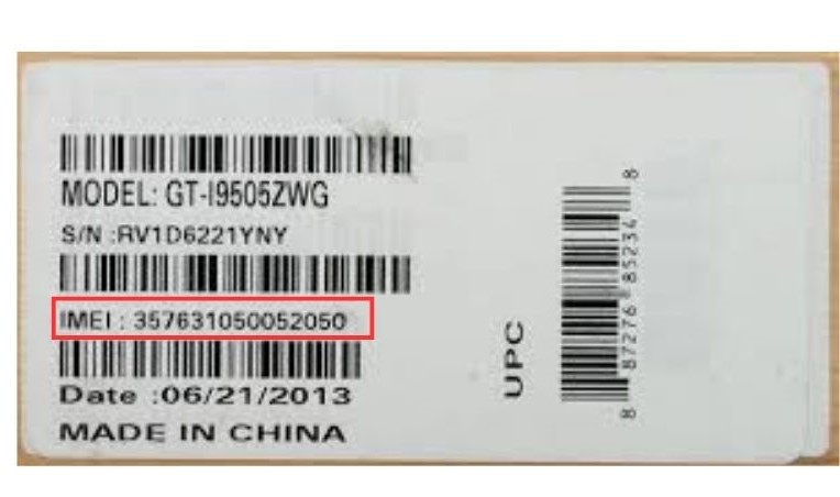 IMEI emballage iPhone