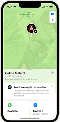 La Position De Votre Appareil s’Affichera Alors Sur La Carte