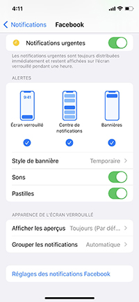 Mes Modifications Facebook Et Whatsapp Ne s’Affichent Plus Sur Mon Iphone