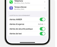 Notification D’Urgence Sur iPhone