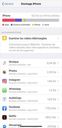 S’Assurer Que l’Espace De Stockage Icloud Est Suffisant