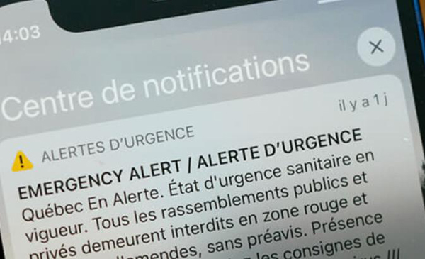 Notification D’Urgence Sur IPhone