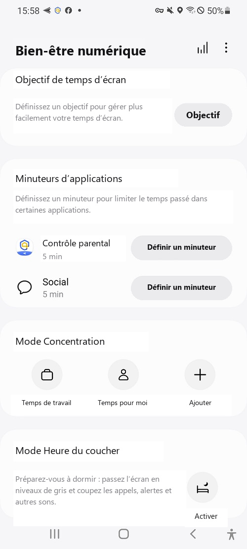 Bien-être numérique de Samsung