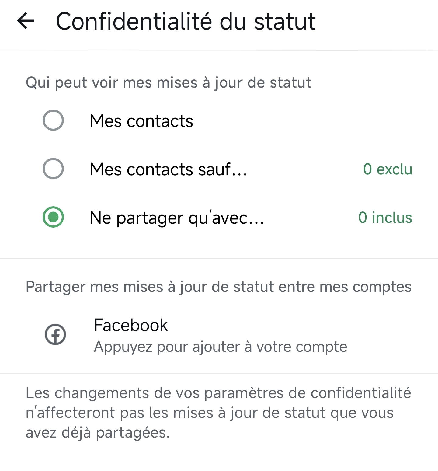 Voir le statut WhatsApp de quelqu'un