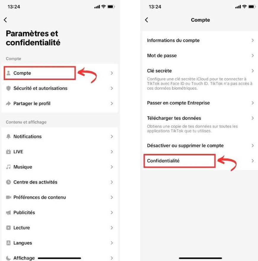 Confidentialité TikTok