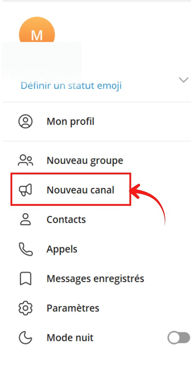 Créer un nouveau canal mobile ordinateur