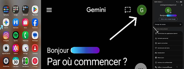 Désactiver l’Activité Et Les Accès De Gemini Sur Un Téléphone Android