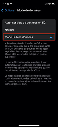 Désactiver Le Mode « Données Faibles »