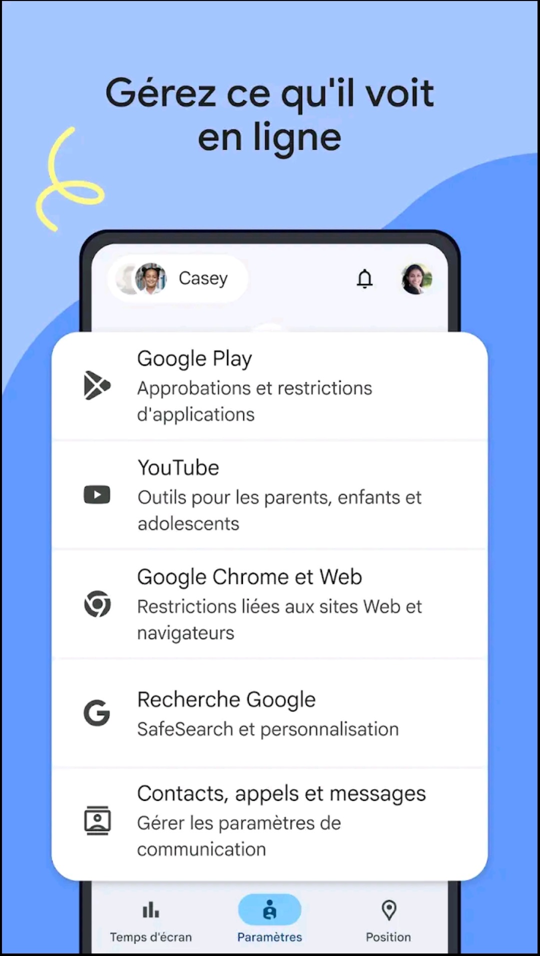 Google Family Link Bloqueur de contenu Pornographique
