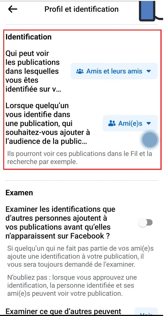Identification Facebook