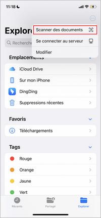 Les Étapes à Suivre Pour Scanner Des Documents Sur Fichiers iPhone