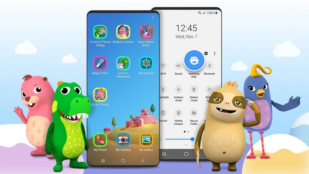 Interface de Samsung Kids