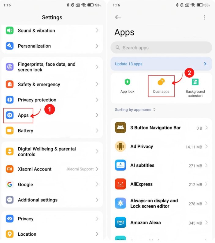 Xiaomi Applications doubles