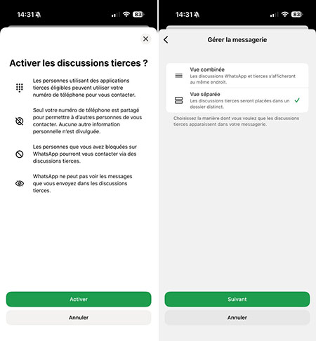 Comment Activer l'Interopérabilité Dma Sur Whatsapp