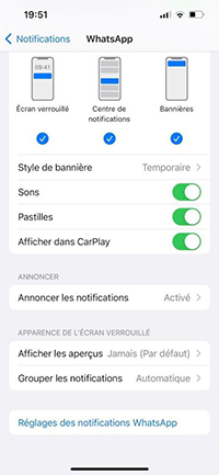 Lire Les Aperçus Des Messages Whatsapp à Partir Des Notifications