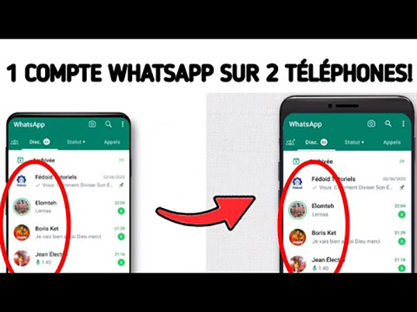 utiliser WhatsApp sur deux téléphones avec un seul numéro