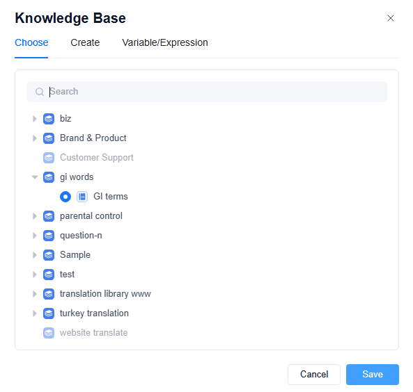 choose exist document