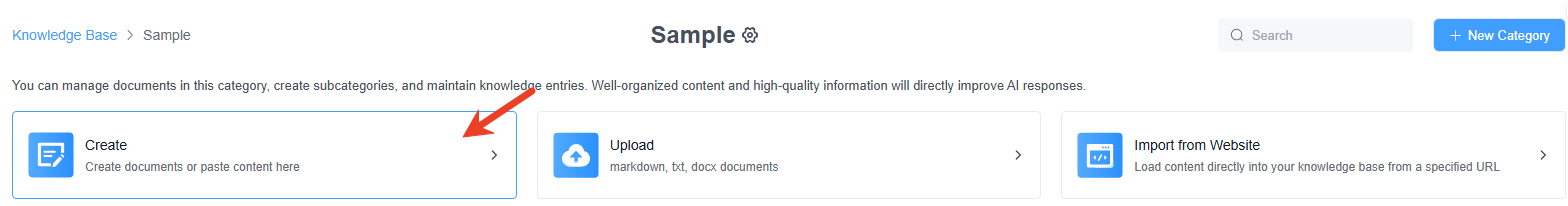 create detailed knowledgebase