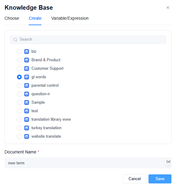 create knowledge in document write