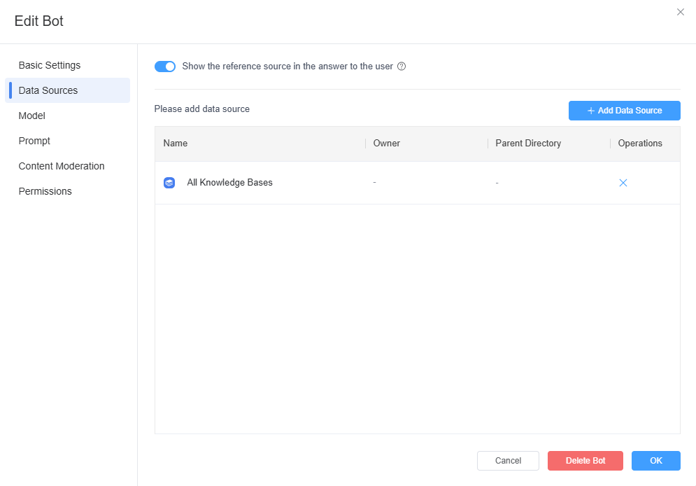 select data source