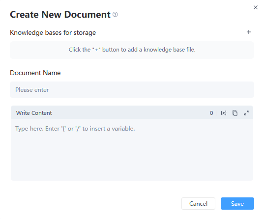 Add new document