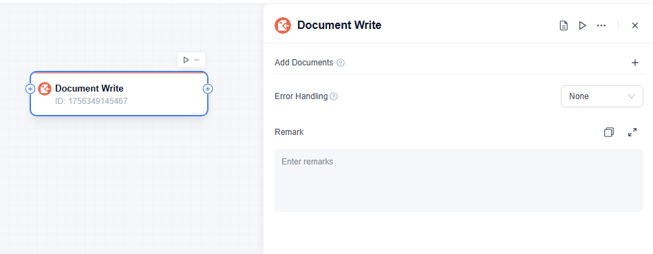 document write node