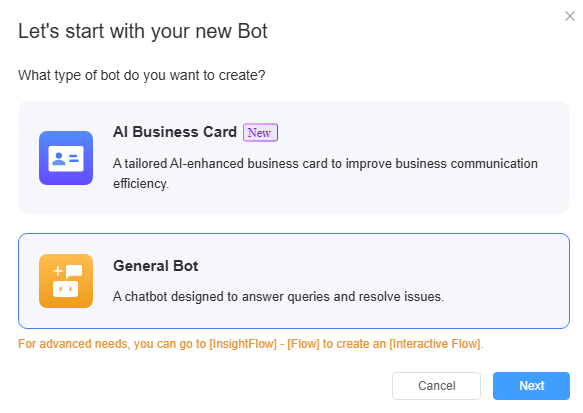 select general bot