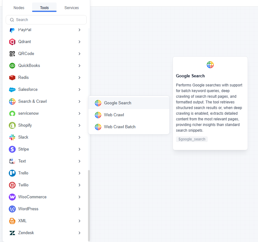 Google Search Tool