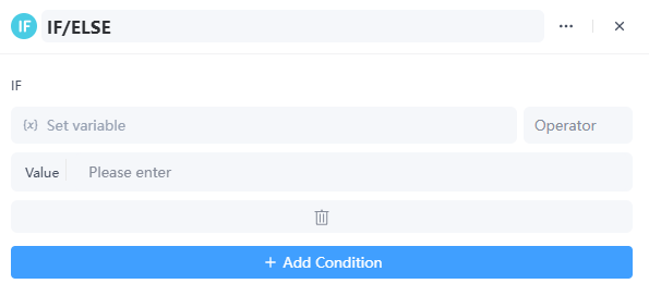if else set variable