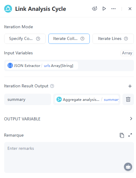 Iteration Result Output