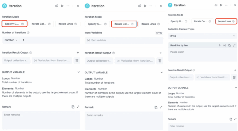 iteration specify count