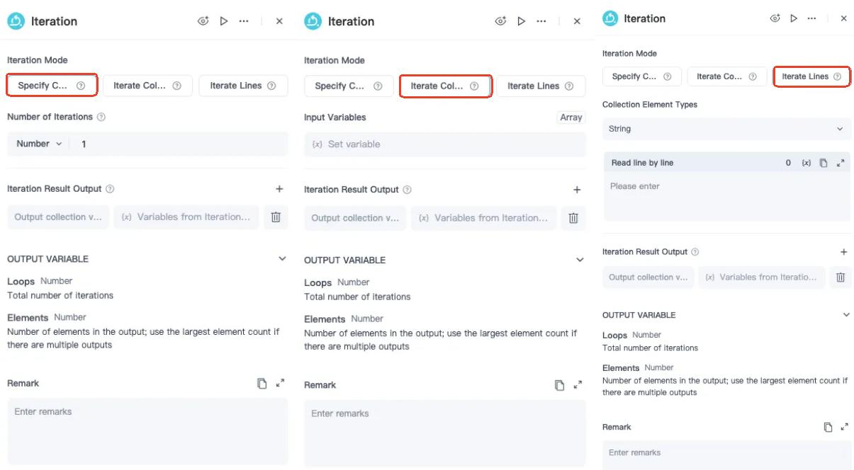 iteration specify count