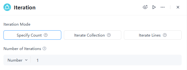 iteration specify count