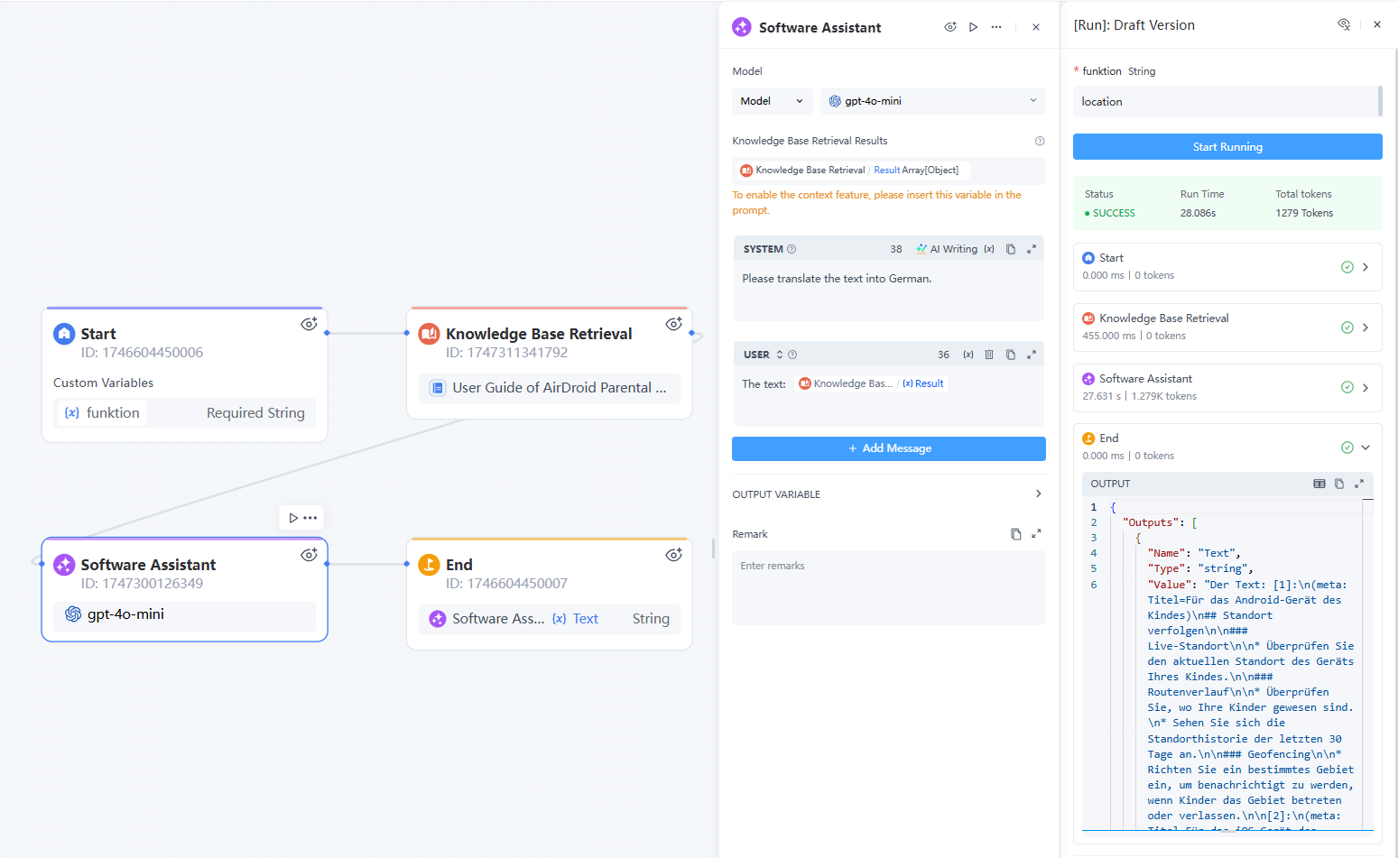 Knowledge Base Retrieval case