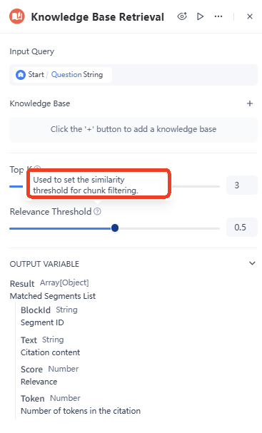 Relevance Threshold