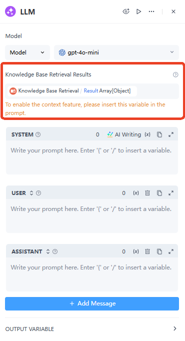 Knowledge Base Retrieval Results
