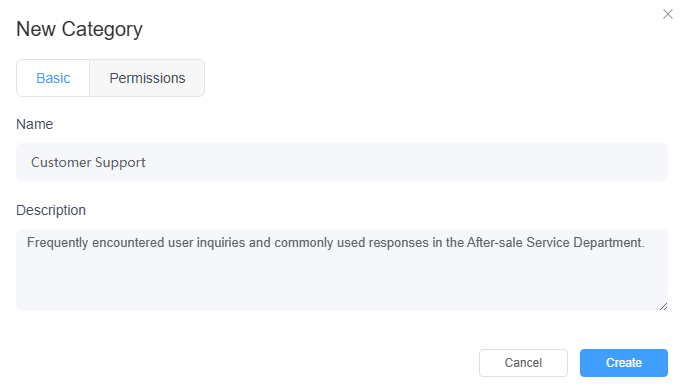 name knowledgebase category