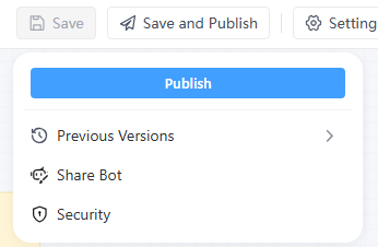 publish workflow