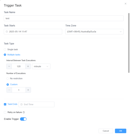 Run the workflow automatically
