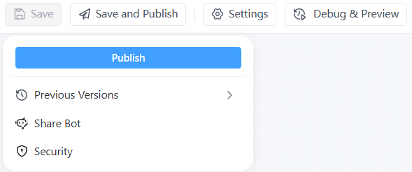 Save and Publish an Interactive Flow