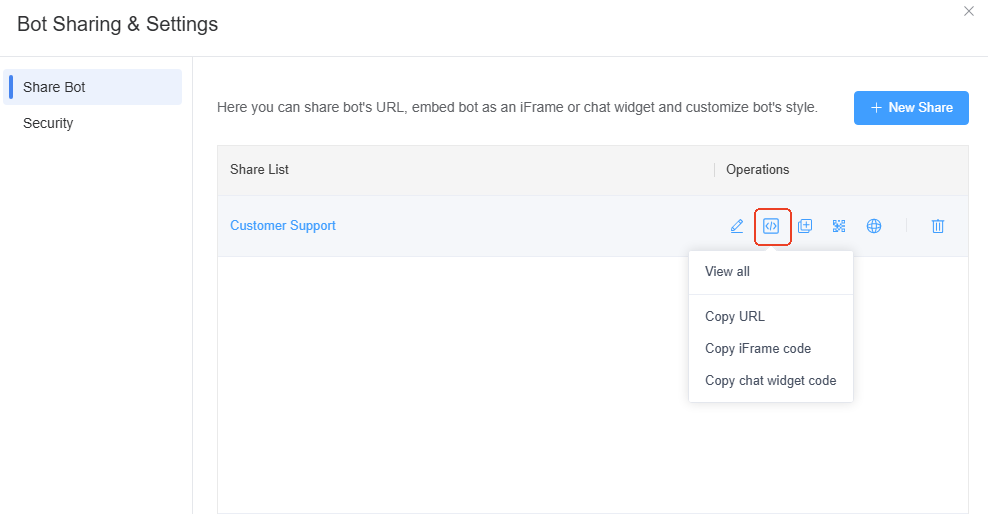 share quick bot in 3 ways