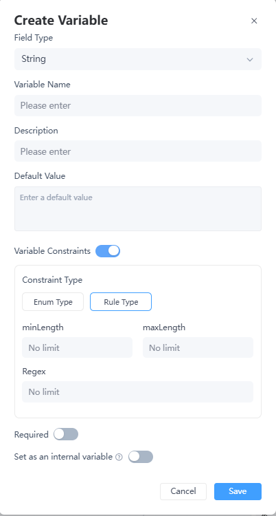 Start Node Custom Variable
