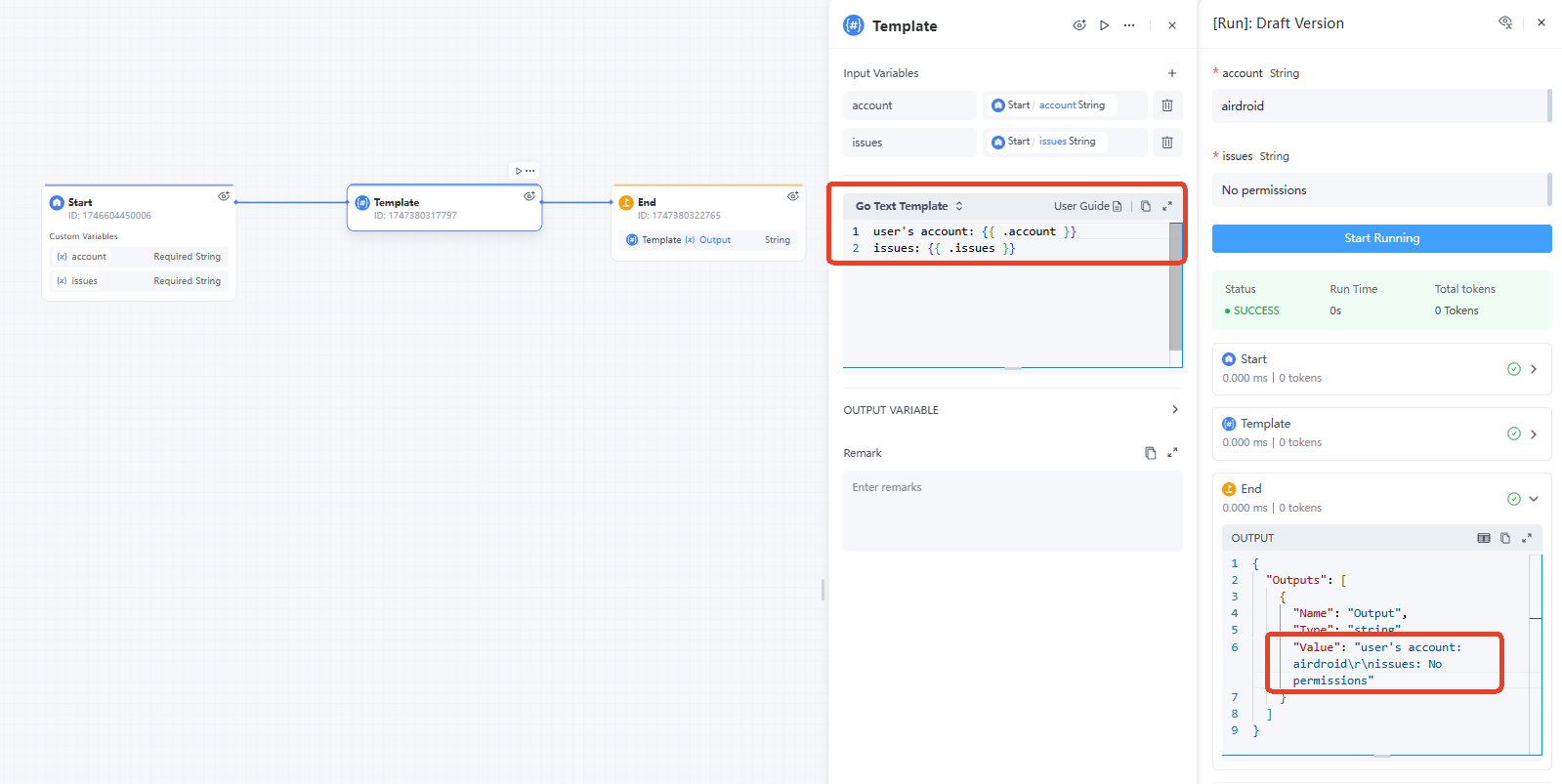 Template node case