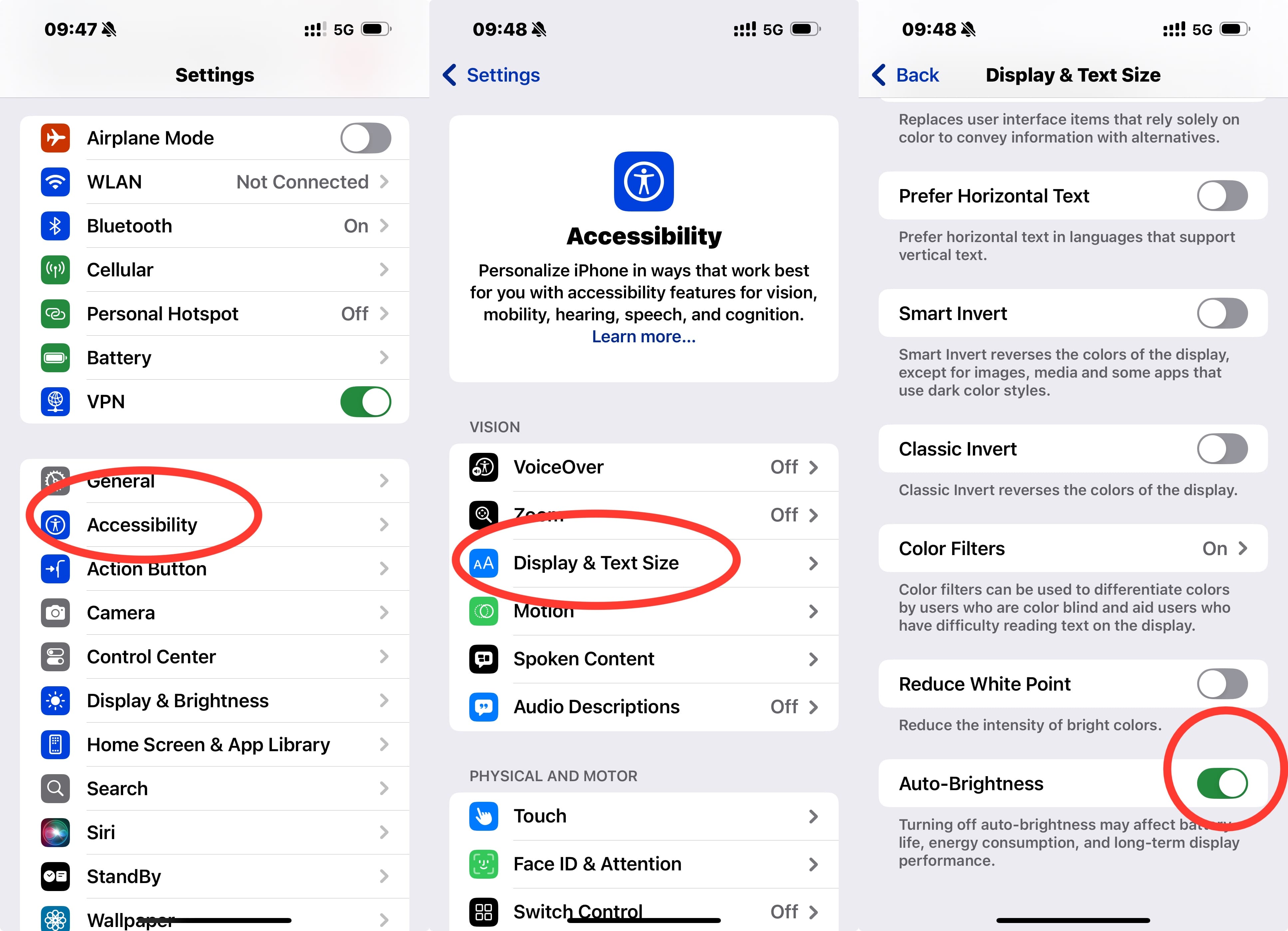 Turn Off iPhone Auto-Rightness