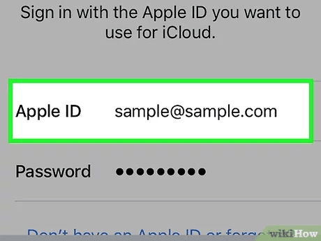 apple id for icloud login