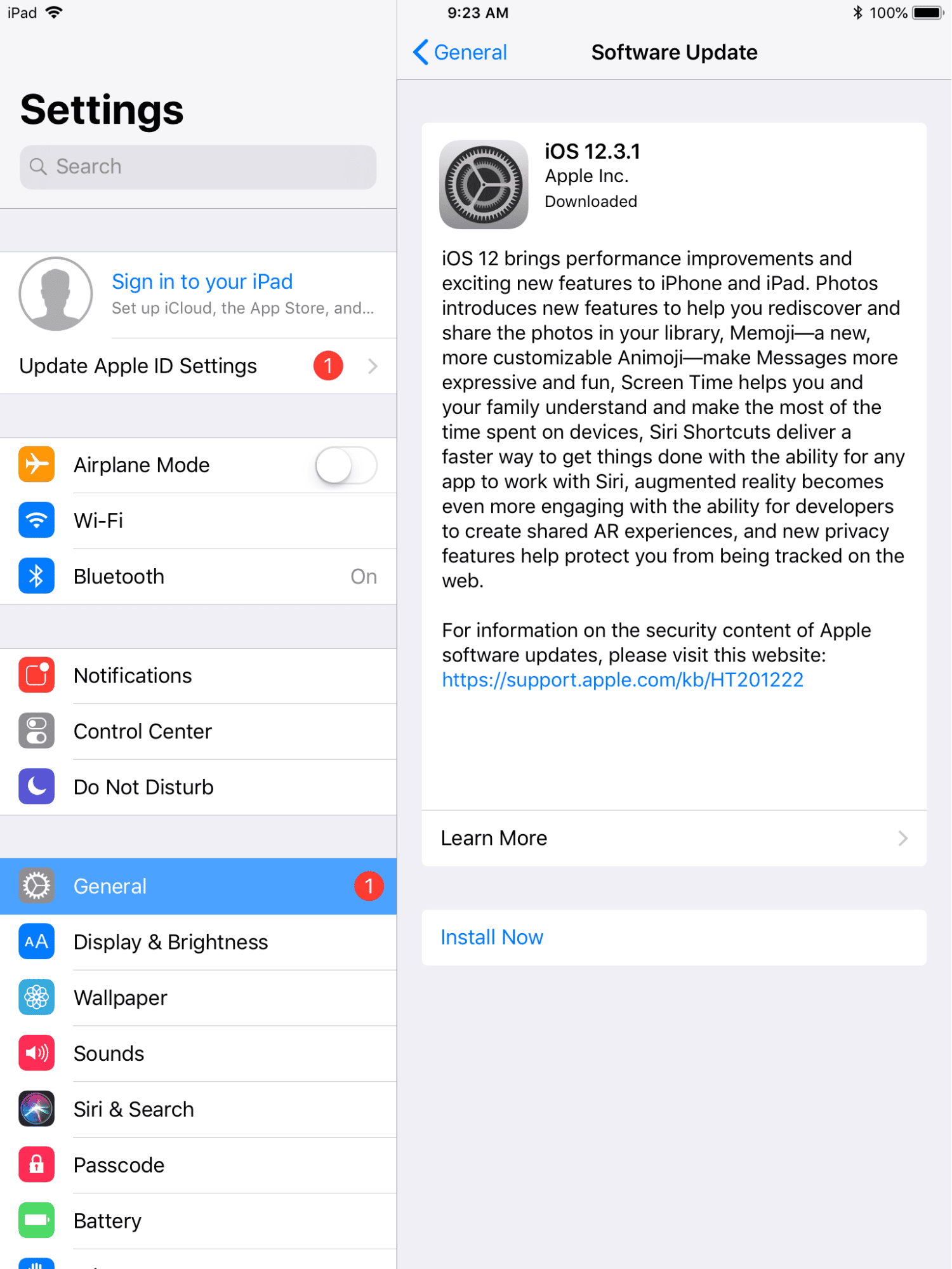 check iOS software updates