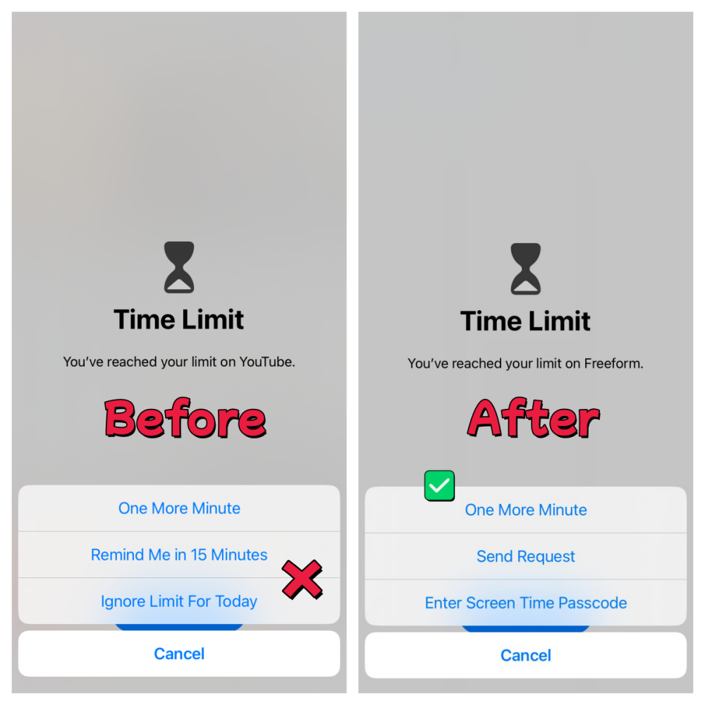 what happens if you block at end of limit