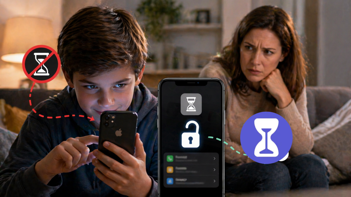 kids bypass screen time