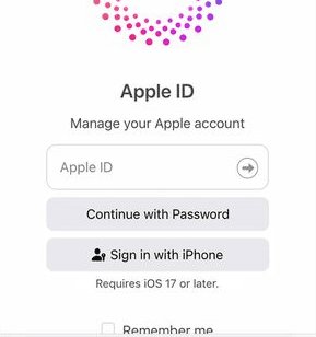 enter apple id password to manage your account