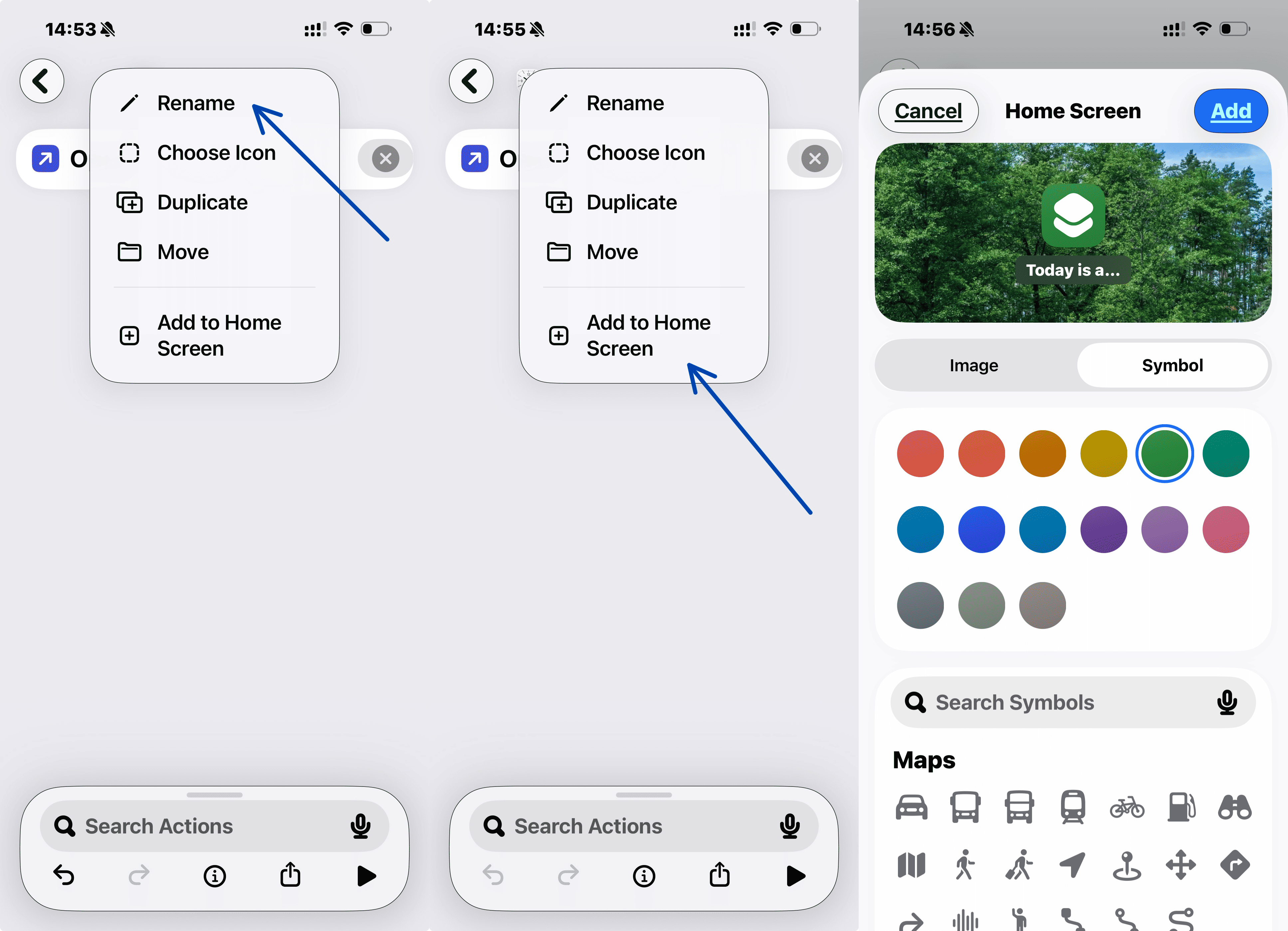 Apps auf dem iPhone mit der Shortcuts-App umbenennen 2